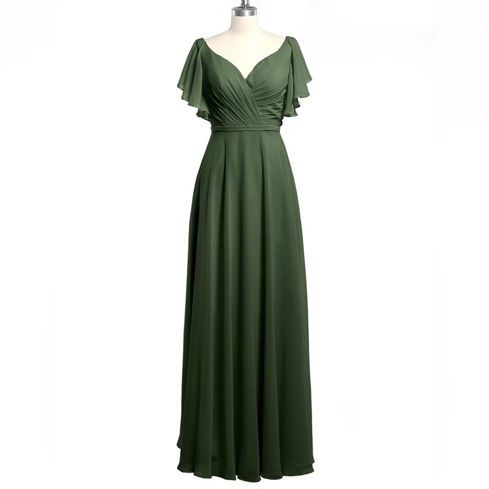 Babaroni Elegant Green Evening Gown